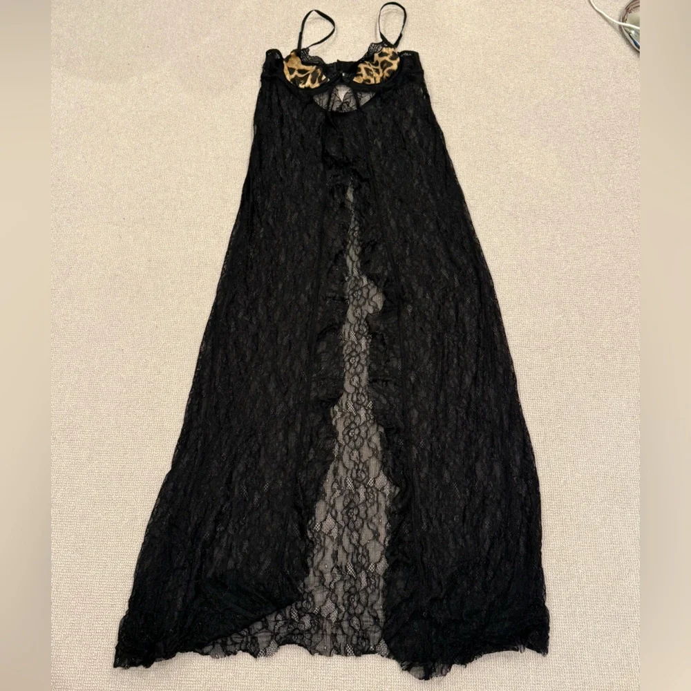 Jaded London Astoria Bralette Cheetah Lace maxi Top duster - Picture 5 of 8